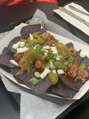 Jackfruit nachos  at The Gentle Giant Cafe in Pitman