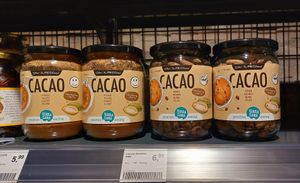 cacao in gläsern at SuperBioMarkt in Dusseldorf
