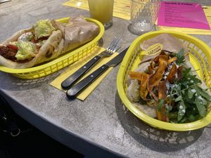 Naan breads at Gives a Fork in Geneva