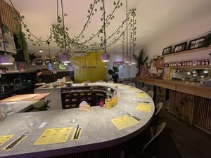 Original seating area at Gives a Fork in Geneva