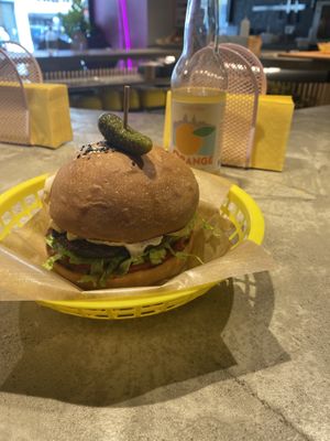 The shroom burger  at Gives a Fork in Geneva