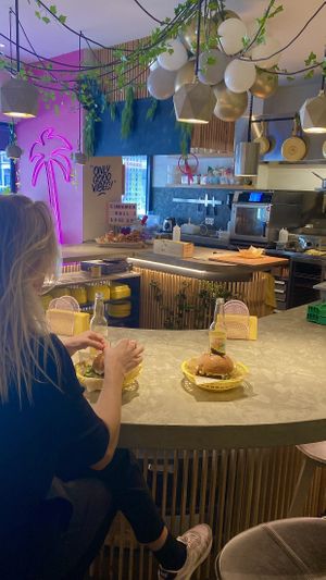 Ambience and the chefs table. Cozy!  at Gives a Fork in Geneva