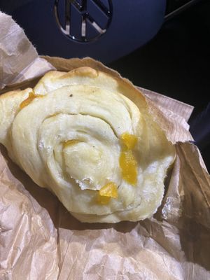 Cinnamon / apricot bun.   at Gives a Fork in Geneva