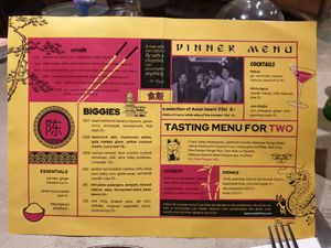 Menu at Gives a Fork in Geneva