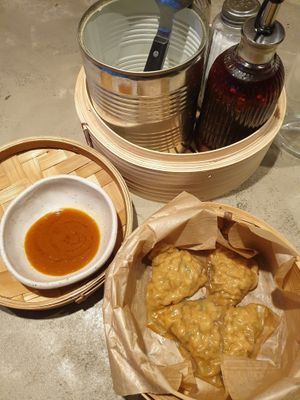 Dumplings in chilli oil at Gives a Fork in Geneva