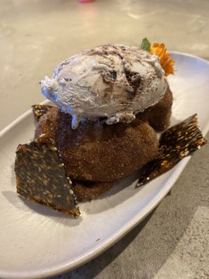 Banana fritter  at Gives a Fork in Geneva