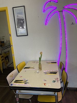 Interior seating  at Gives a Fork in Geneva