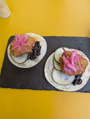 Happy tacos at Gives a Fork in Geneva