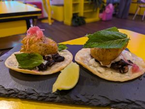 Happy tacos at Gives a Fork in Geneva