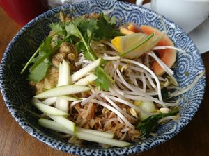 Satay noodles at Gives a Fork in Geneva