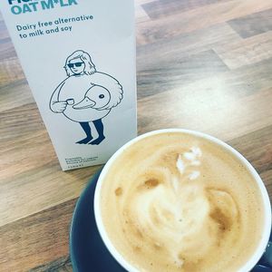 Oat Milk Latte at Indigo Cafe in Portrush