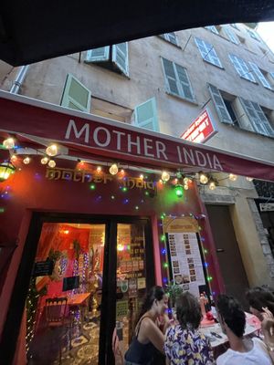   at Mother India in Nice