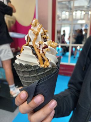 Peanut butter cone at DÁPPA in East London