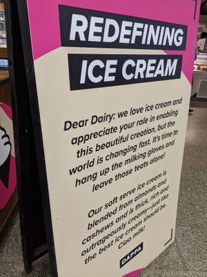 signage in St. Pancras station at DÁPPA in East London