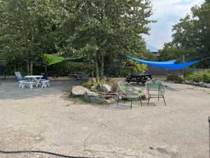 Seating area   at The Chopstick Truck in Fernie