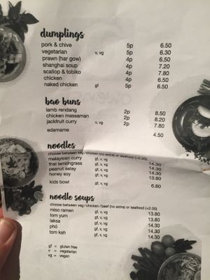 Take away menu at Owens in Rosebud