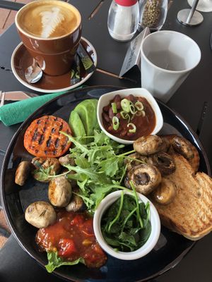 The vegan breakfast YUM at Brinx in Stanthorpe