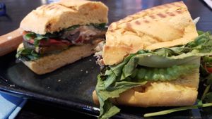 Vegan sandwich at Brinx in Stanthorpe