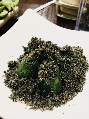 Gomae appetizer  at Sakura in Jackson