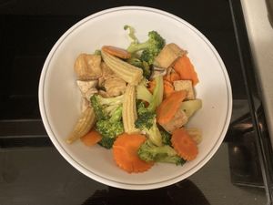 Steamed veggies  at Siam Orchid in Concord