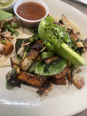 Tempeh taco  at Depot Cafe in Frisco