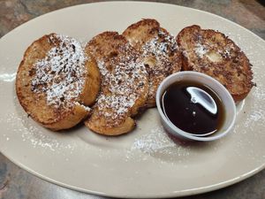 Vegan French toast at Depot Cafe in Frisco