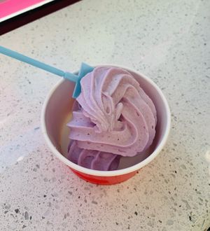 Lavender vegan soft serve  at 212 Ice Cream Studio in Gilbert