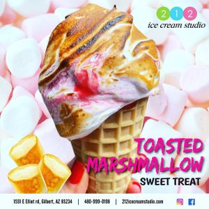 Vegan tossed marshmallow  at 212 Ice Cream Studio in Gilbert