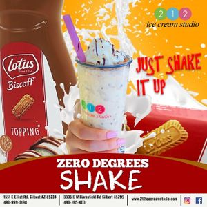 Ice cream shakes  at 212 Ice Cream Studio in Gilbert