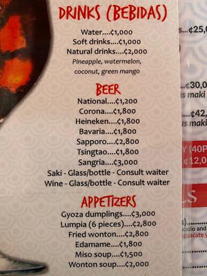 Drinks & Appetizers at Hot Wok in Playas Del Coco