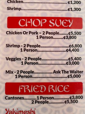 Vegan Chop Suey at Hot Wok in Playas Del Coco