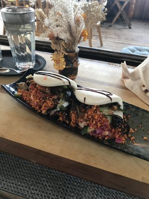 Bao bun  at Pele Surf Shack in Hook Of Holland