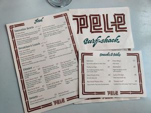 Menus at Pele Surf Shack in Hook Of Holland