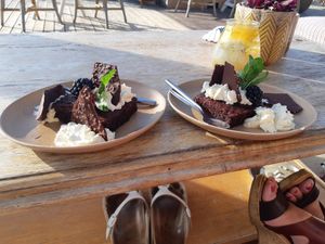 Choco toetje at Pele Surf Shack in Hook Of Holland