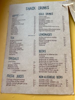 Drinks  at Pele Surf Shack in Hook Of Holland