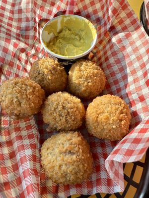 Bitterballen  at Pele Surf Shack in Hook Of Holland