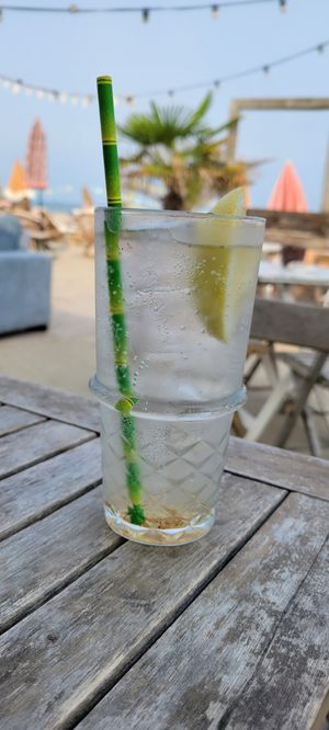 Yuzu and vanilla lemonade at Pele Surf Shack in Hook Of Holland
