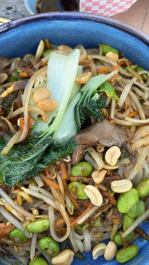 pad thai at Pele Surf Shack in Hook Of Holland