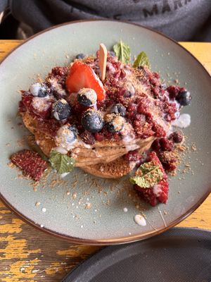 Pancakes  at Pele Surf Shack in Hook Of Holland