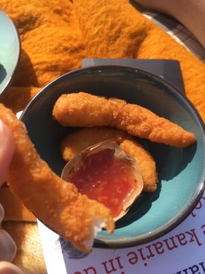Vegan shrimps at Pele Surf Shack in Hook Of Holland