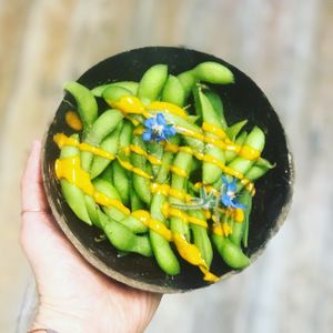 Edamame at Pele Surf Shack in Hook Of Holland