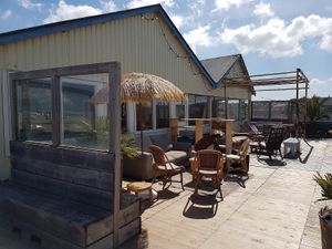 terrace on side at Pele Surf Shack in Hook Of Holland