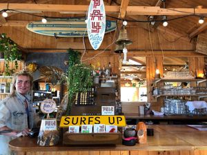 Counter (photo made by Joey) at Pele Surf Shack in Hook Of Holland