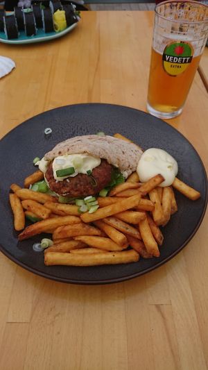 Surprise burger at Pele Surf Shack in Hook Of Holland