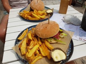 Vegan burger at Pele Surf Shack in Hook Of Holland
