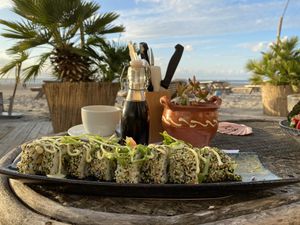 Sushi rol at Pele Surf Shack in Hook Of Holland