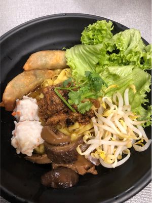 Mee pok dry with gyoza  at Greendot - Orchard in Central Singapore
