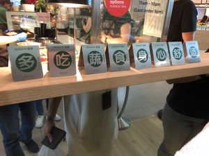 Store entrance  at Greendot - Orchard in Central Singapore