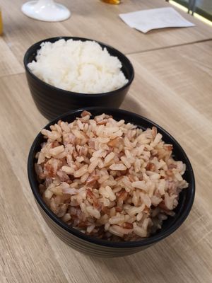 Rice choices at Greendot - Orchard in Central Singapore