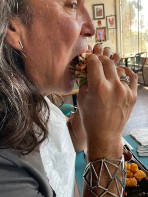 Mushroom Burger at Libelula in Fresno